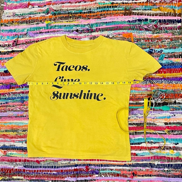 Revolutions 33 Tacos. Lime. Sunshine. Tee size Small - Picture 2 of 6